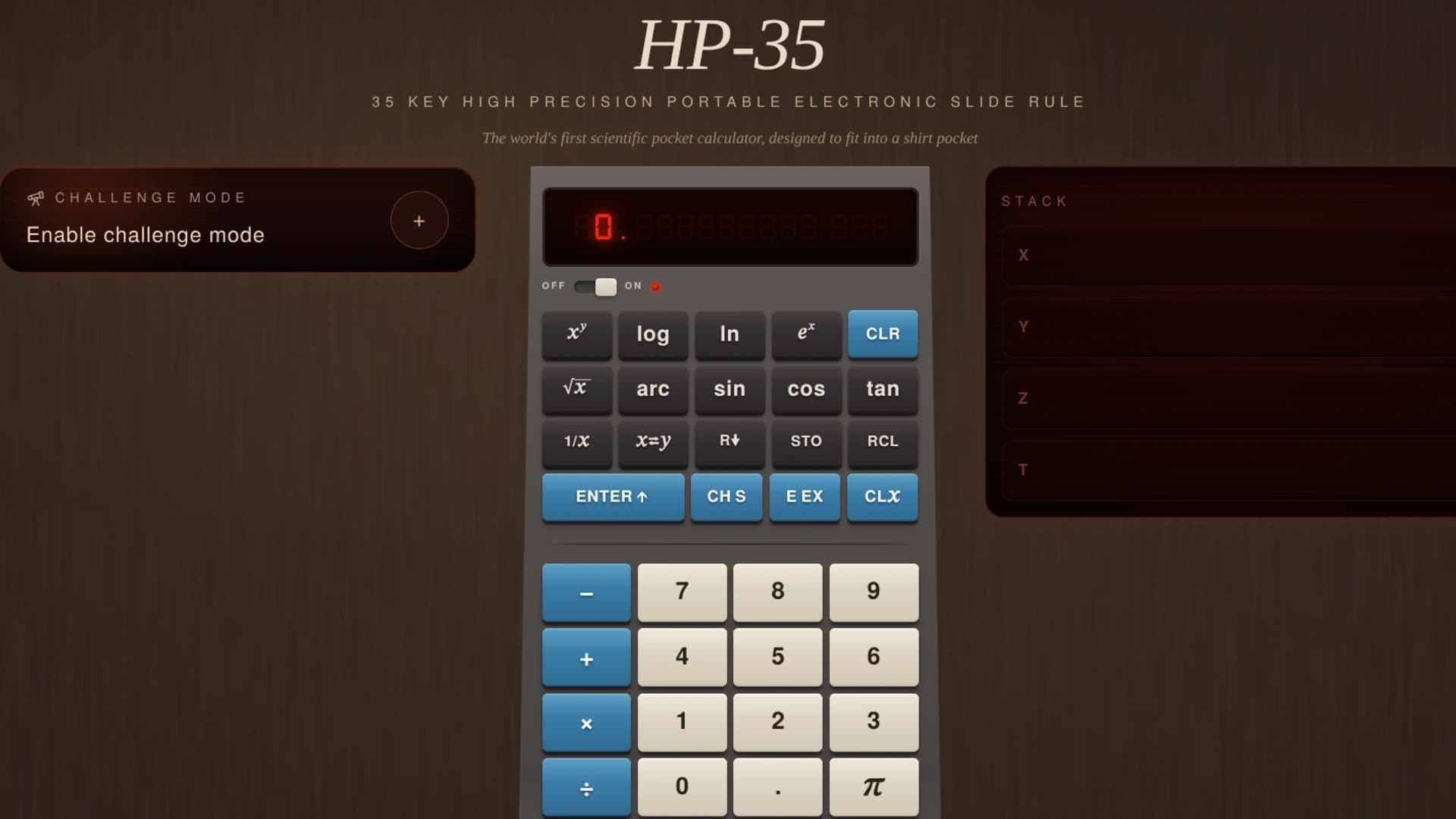 HP-35 Calculator